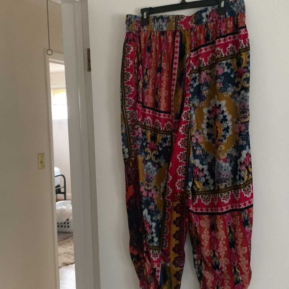 Anthropologie sz L velour pajama pant - Picture 4 of 5